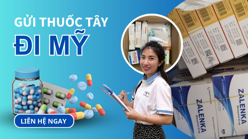 Gửi thuốc tây đi Mỹ